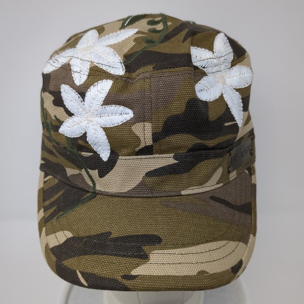 Headers Fitted Cadet Army Cap Hat Multicolor One Size Floral Camo View 2